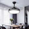 Nordic Ceiling Fan Light with Invisible Blades - Large Airflow for Living, Dining, and Bedroom - Integrated Inverter Electric Fan Chandelier.