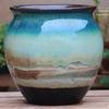 Handmade Coarse Ceramic Succulent Pot - Large Clivia Planter with Wide Opening