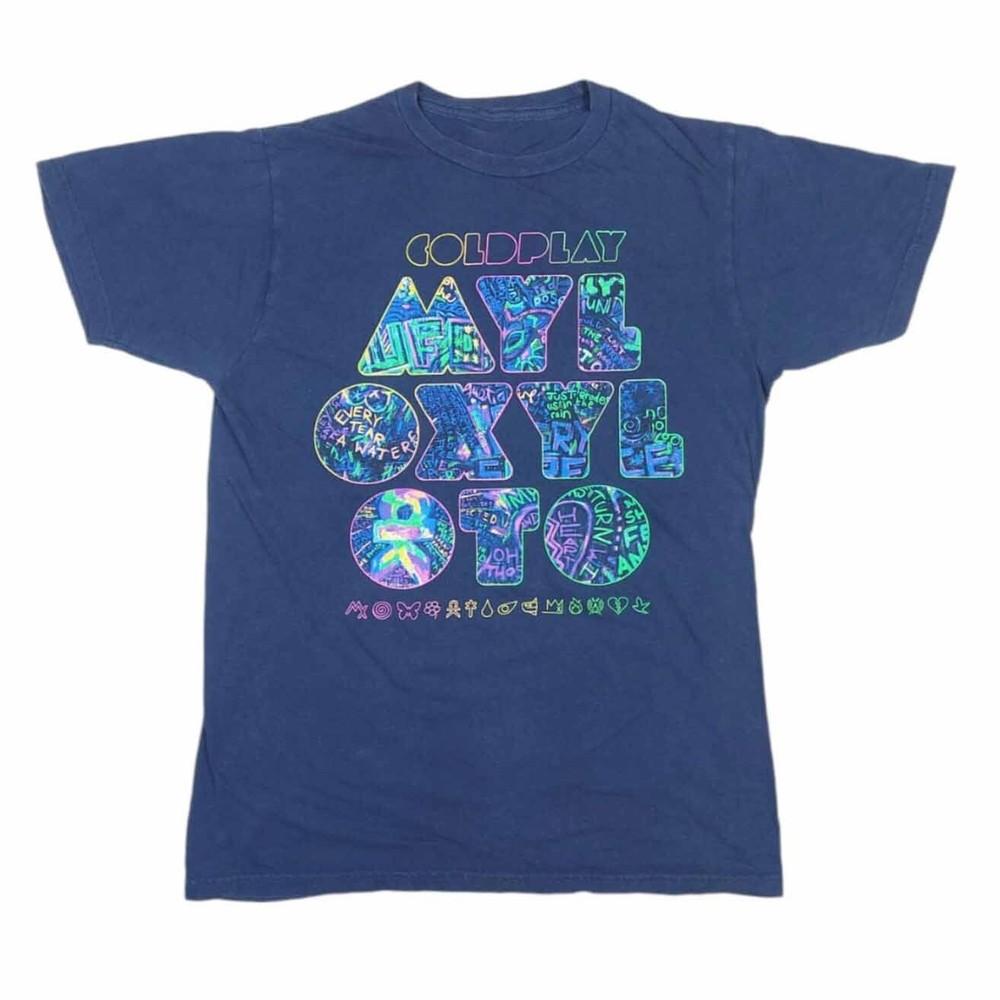 Coldplay Band MYLO XYLOTO 2012 Concert Tour  Shirt Navy Unisex S-5XL EM0615 Unisex T-Shirt XXXL