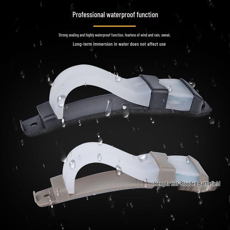 E-LITE Tactical Silicone Helmet Light: Upgraded 7-Color Signal & Outdoor Survival Light