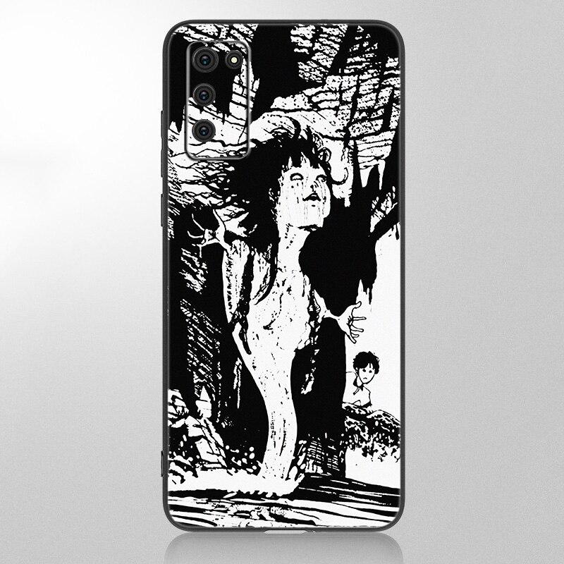 Anime Junji Ito Tees Horror Case For Samsung Galaxy A12 A02S A22 A32 A52 A72 A71 A51 A41 A31 A21 A11 A50 A70 A10S A20S Cover