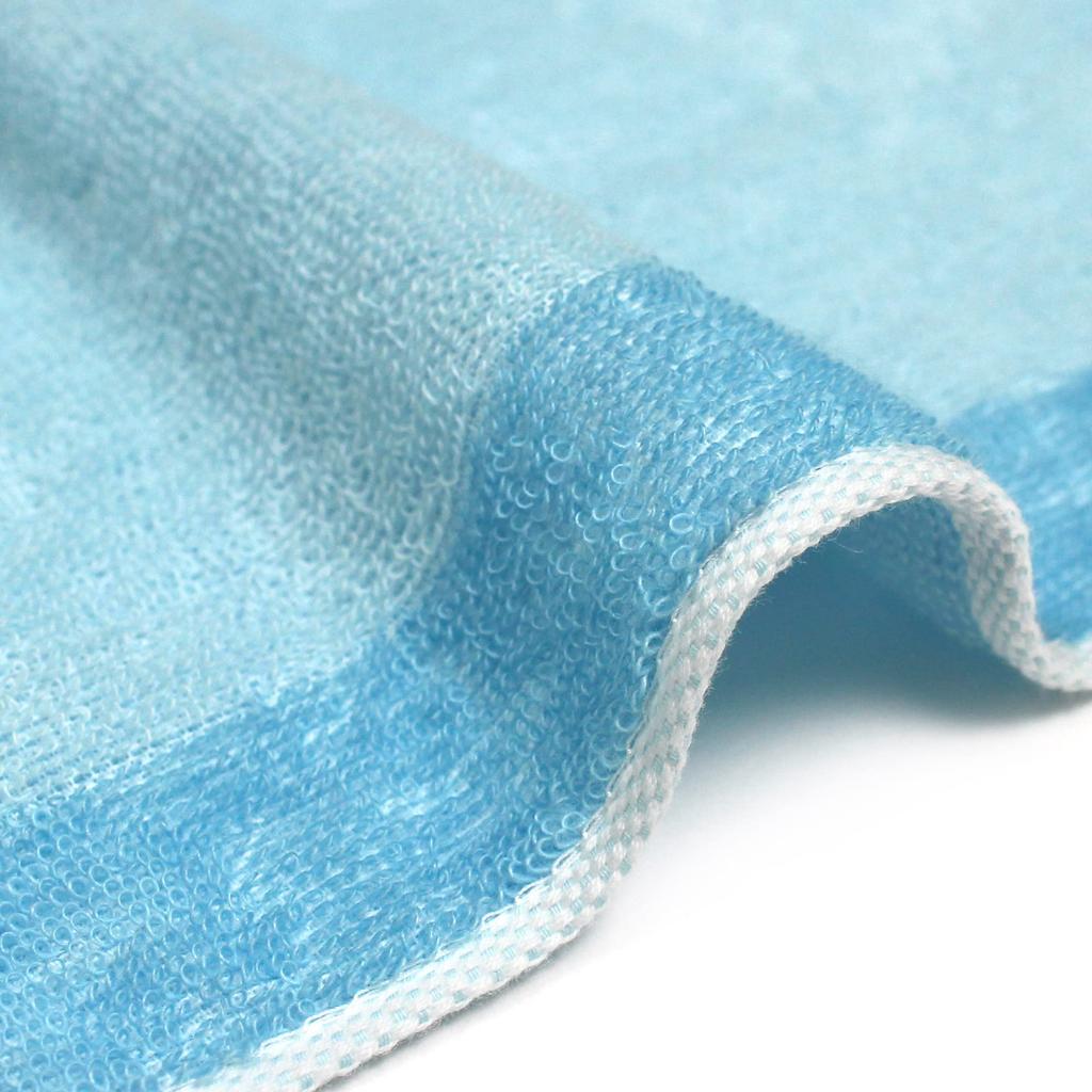 Iori Imabari Rim Organic Cotton Bath Towel Suitable for Sauna and Bath Towel, (Blue), Quick-Drying,