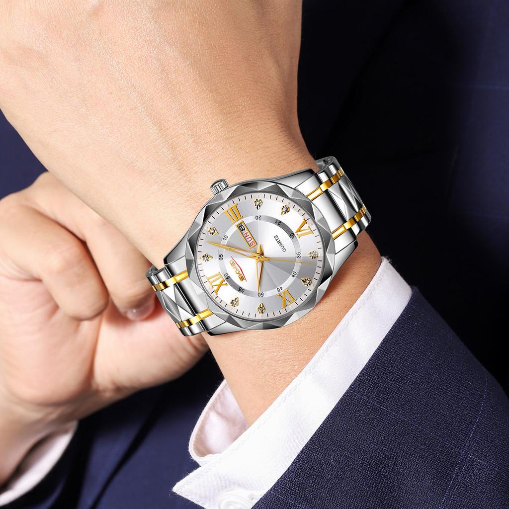 Fashion Elegant Womens Watch Multi Functional Waterproof Calendar Quartz Women's Clock Gift Box Selected Gifts