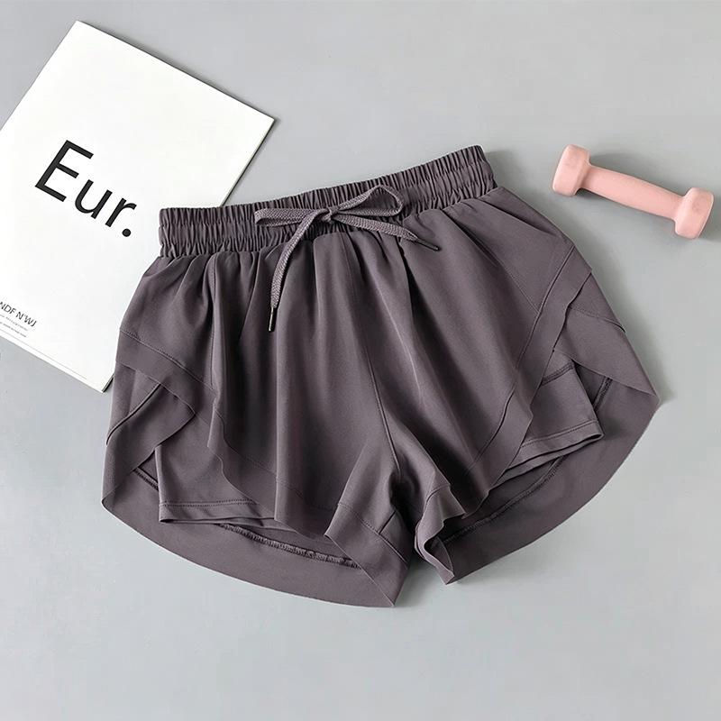 Quick-Dry High-Waisted Yoga Shorts - Breathable, Anti-Exposure, Summer Pilates & Running Capris S (75-95 lbs)