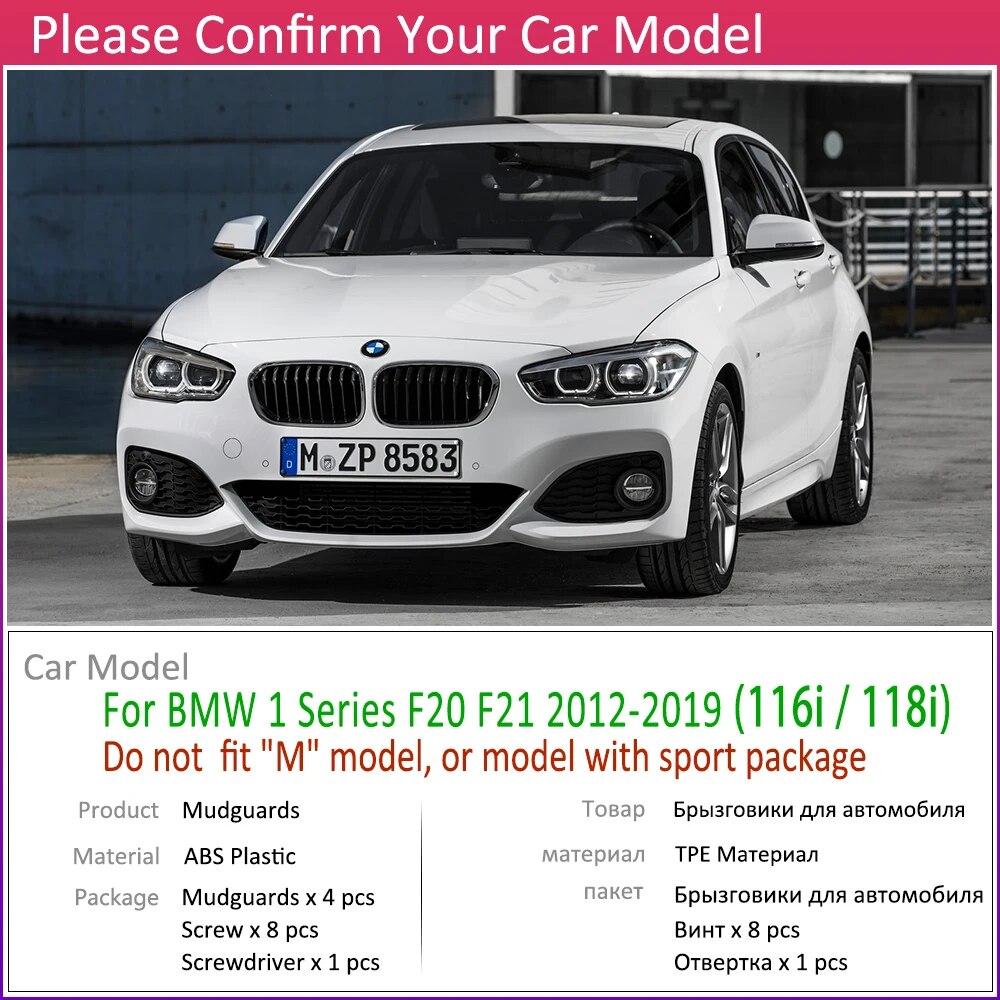 Auto-Schmutzfänger für BMW 1er F20 F21 2012~ Kotflügel-Schmutzfänger-Spritzschutz Kotflügelzubehör 2013 2014 2015 2016 2017 2018
