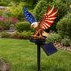 UV Resistant Solar Eagle Light LED Lighting Solar Garden Light Patriotic Eagle Statue  Garden Decor