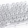 132Keys Transparent Keycaps 10mm Profile Keycap Set for Mechanical Keyboards with Color Lighting Side/Top Print