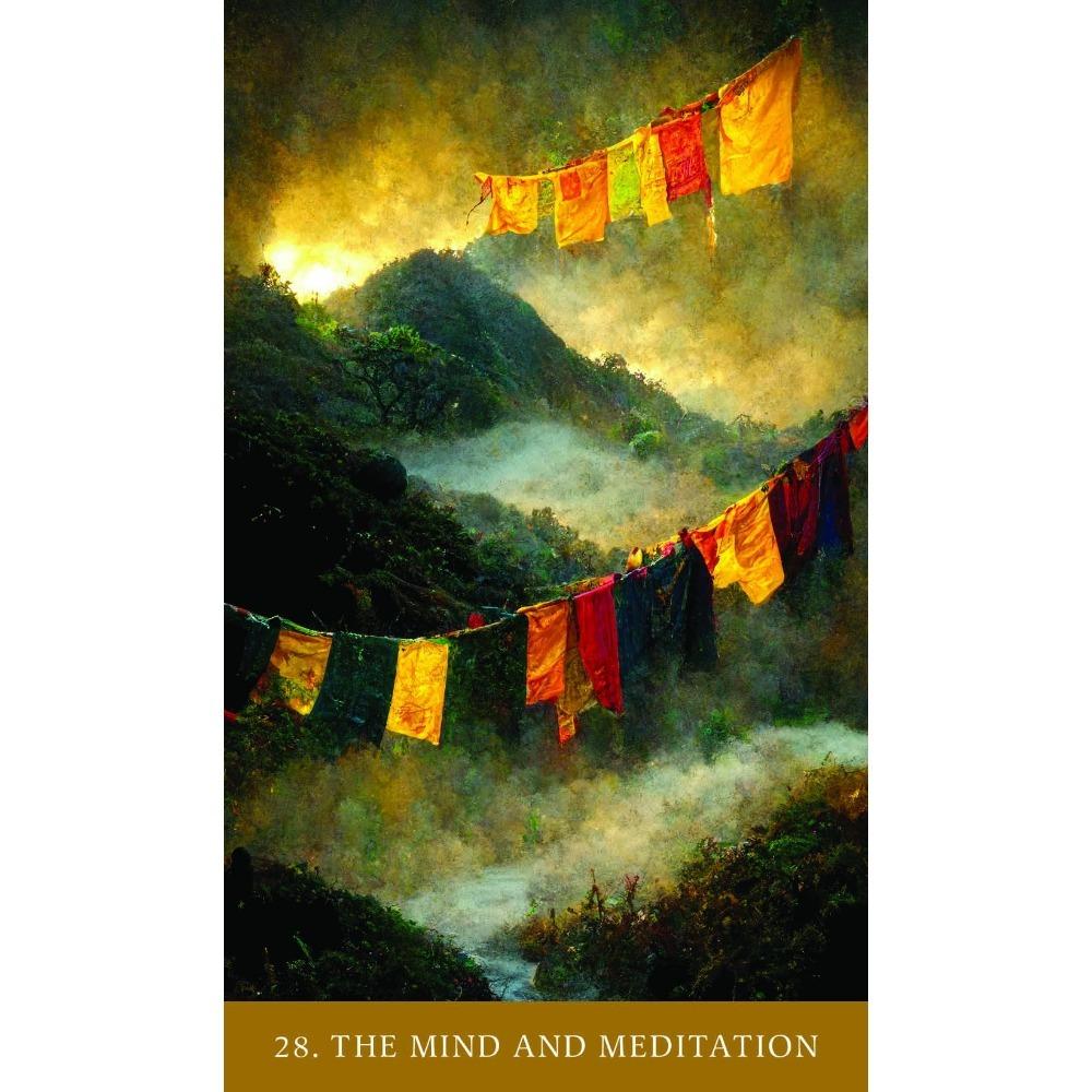 39 Stück Karten Der Pfad des Lichts Oracle: Heilung und Selbstbeherrschung durch die Weisheit der Bhagavad Gita 10,4*7,3cm