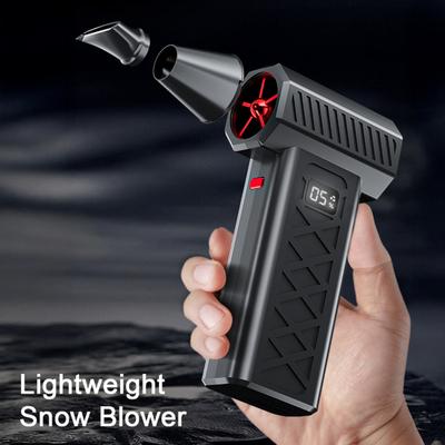 Turbo Blower 130,000 RPM Handheld Blower Dual-Mode Snow & Dust Blower with LED Light 6000mAh Cordless Portable Cleaner