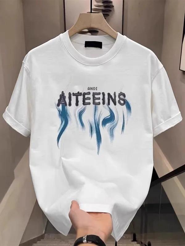 2025 Summer New TShirt Men 100 Cotton Comfortable Breathable Quick Drying Tee Fantastic Printting Partner Tee Short Tshirts