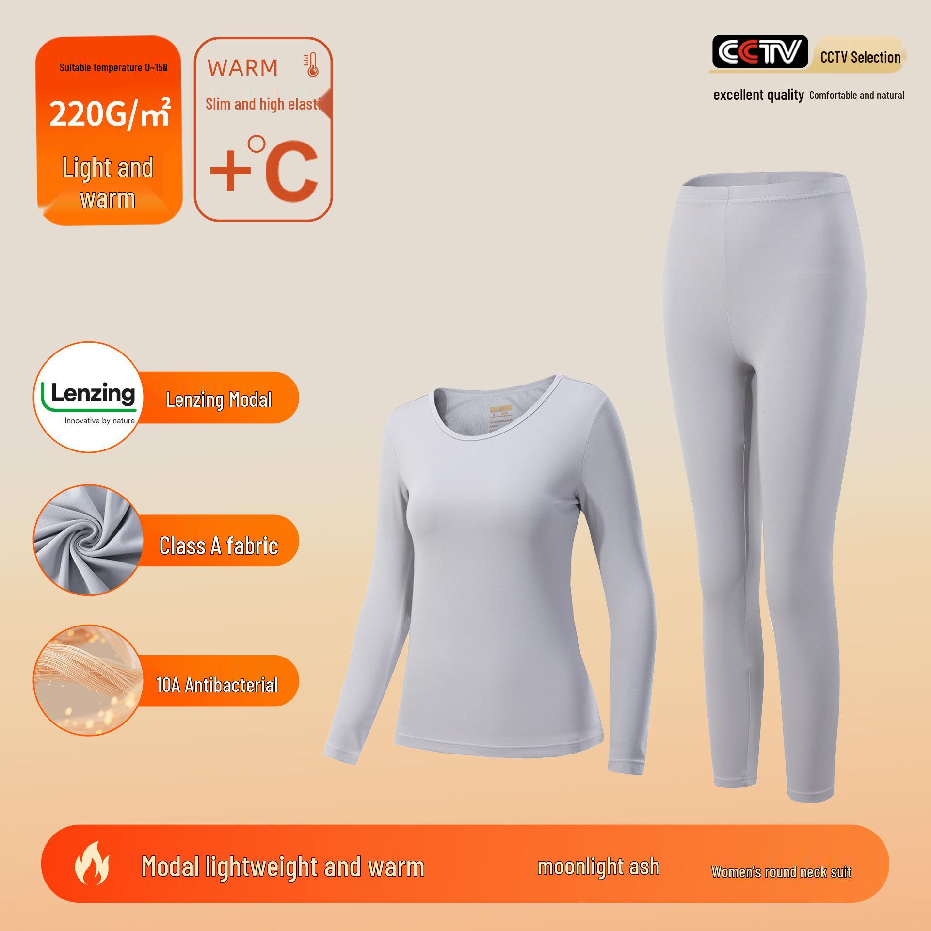 

Комплект термобелья класса А из 80-ниточного теплого модала Lenzing: Мужское и женское осеннее теплогенерирующее термобелье Women s 2XL