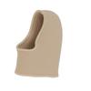 1 Pair Heel Cup Skin Color Elastic Shock Absorbing Plush Cloth Silicone Heel Protector