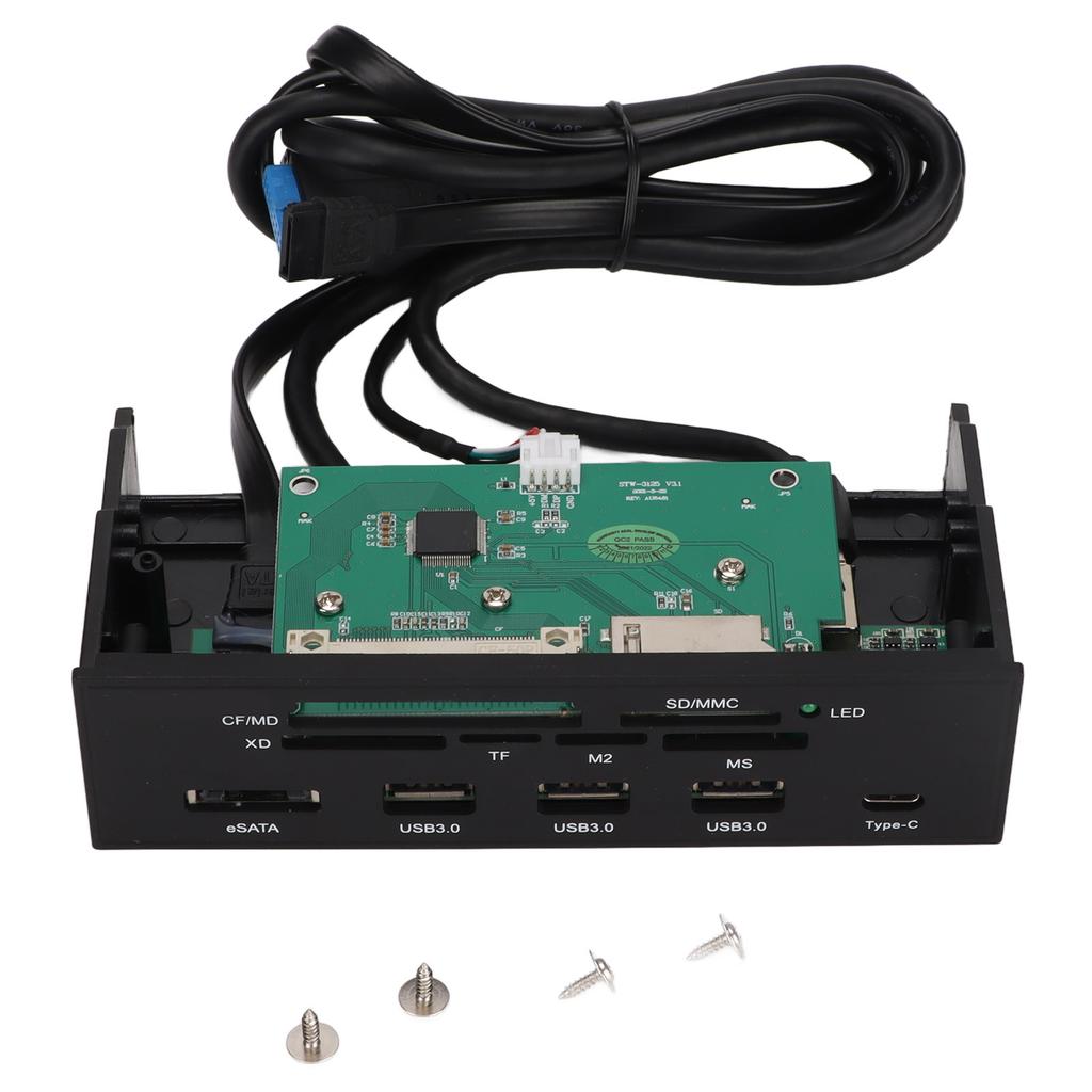 Stromversorgter USB-Hub 5,25 Zoll Gute Leistung Voll ausgestattet 5 Gbit/s Bandbreite 11 Steckplätze Computerzubehör