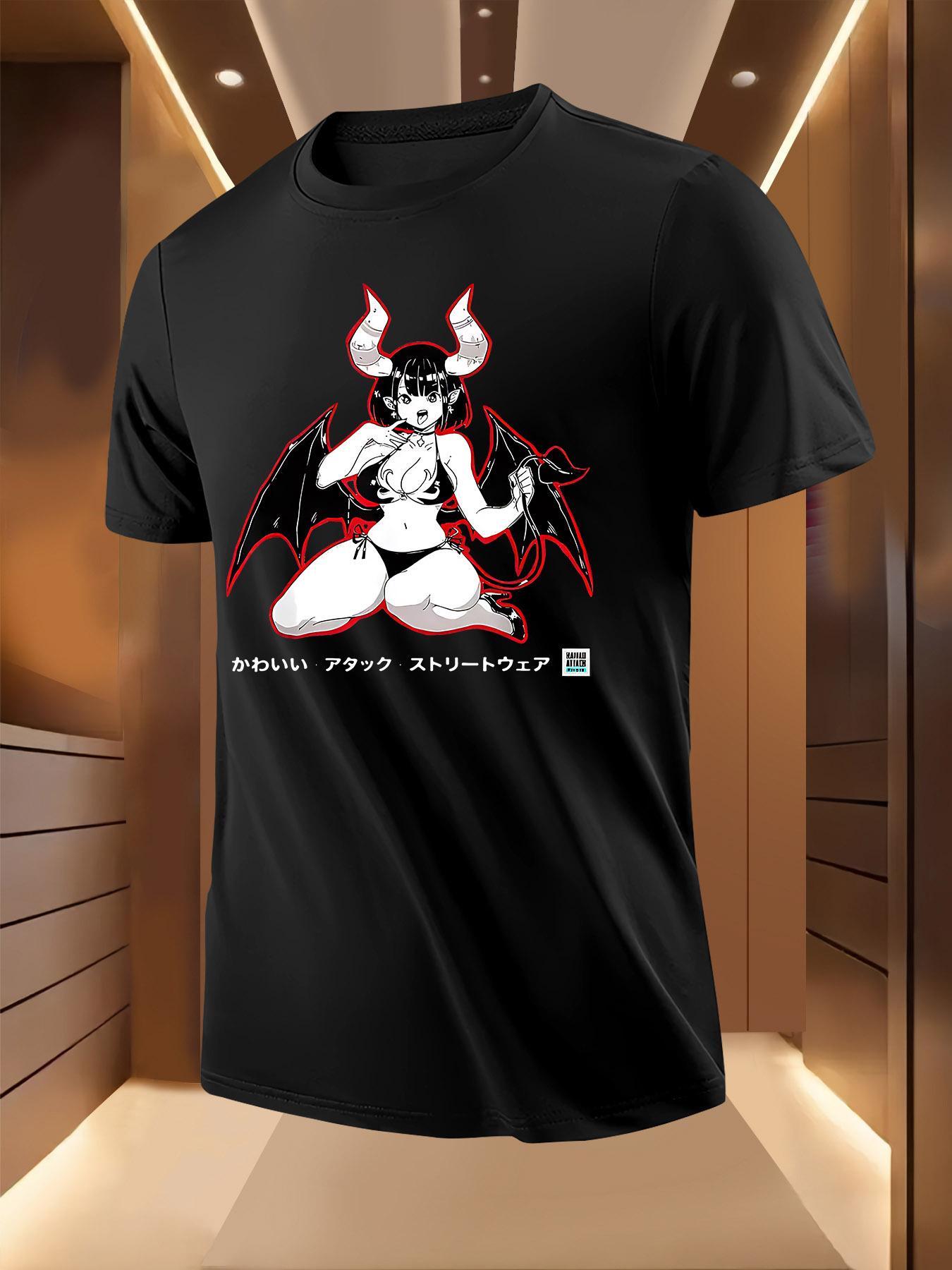 Sexy Anime Tshirt Anime Print Tshirt - Breathable Lightwe... XXL