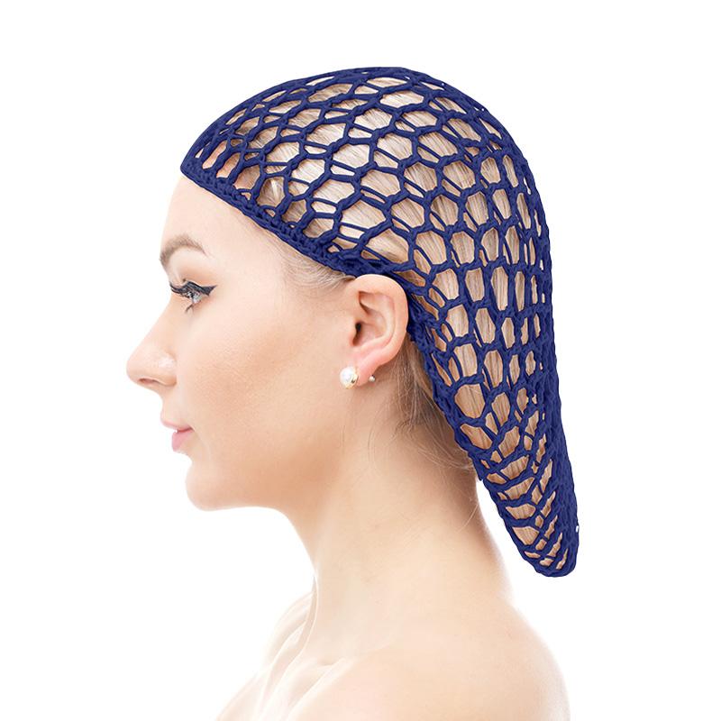 New Women's Handmade Crochet Hairnet Snood Cap Elastic Band Mesh Head Cover Hair Net Wrap Nylon Sleeping Caps Beauty Hair Net
