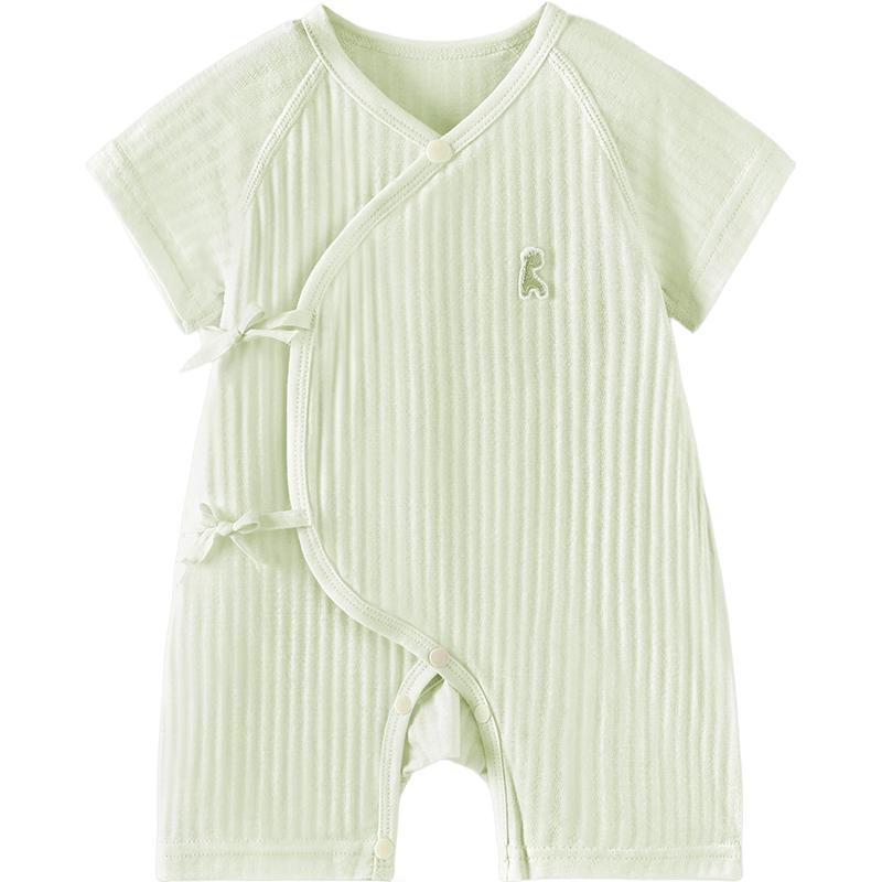 TONGTAI Baby Pure Cotton Short Sleeve Butterfly Romper
