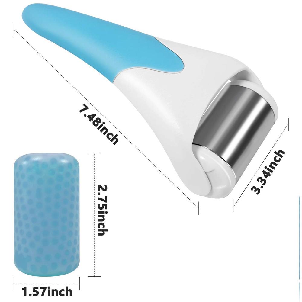 Skin Cool Ice Roller Massager Stainless Steel Ice RollerFacial Massage Relaxation Tool Skin Care Beauty Lifting Facial Roller