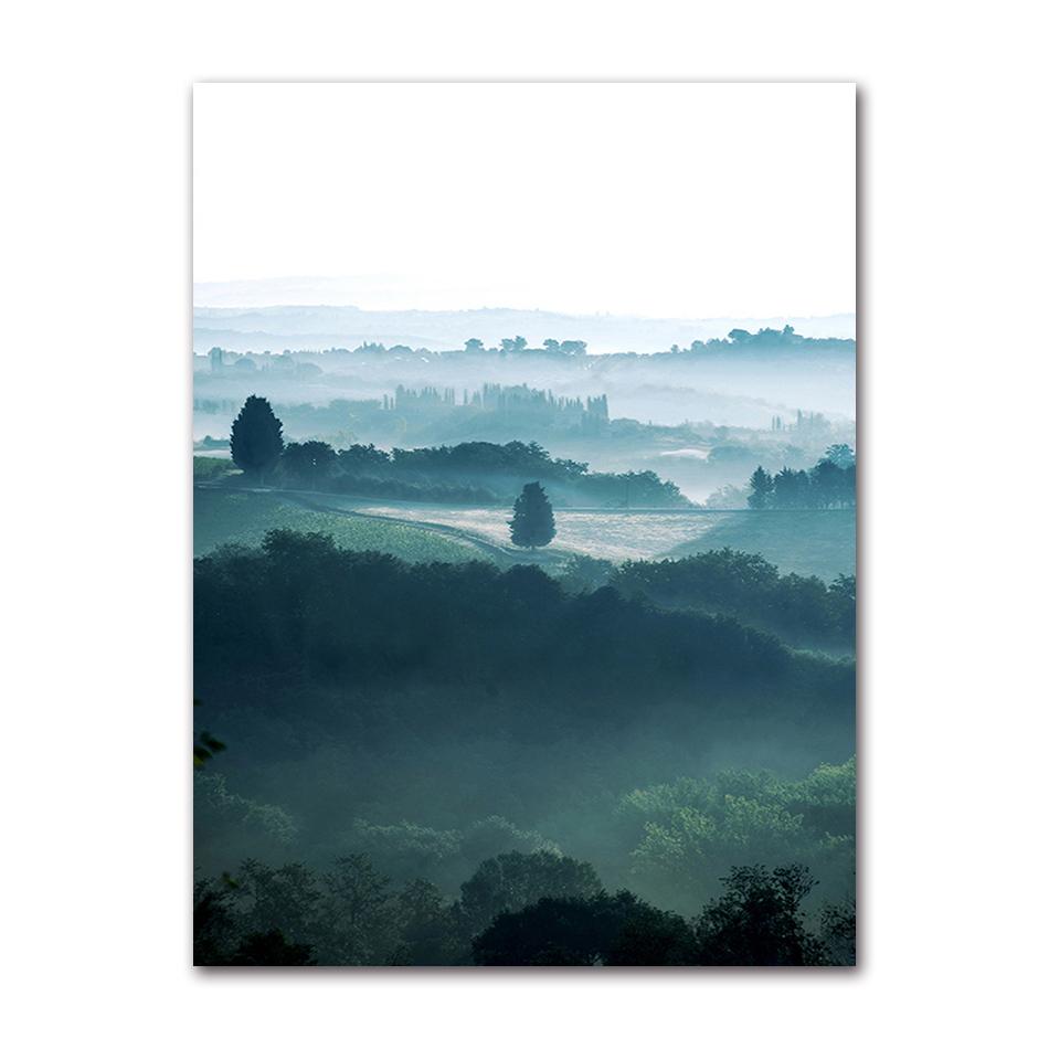 Print Painting Living Room Decoration Picture Scandinavian Dolomites Lake Nature Landscape Nordic Style Wall Art Canvas