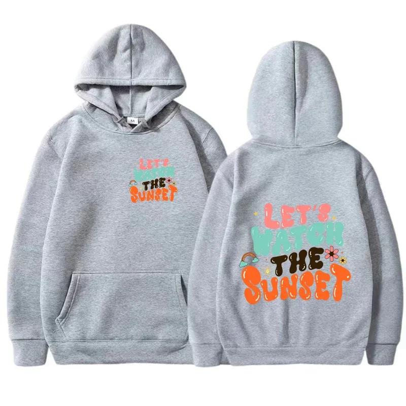 Men's Neutral Hoodie Minimalist Design, Simple Logo on The Chest, Loose Fit, Shoulder-falling Design