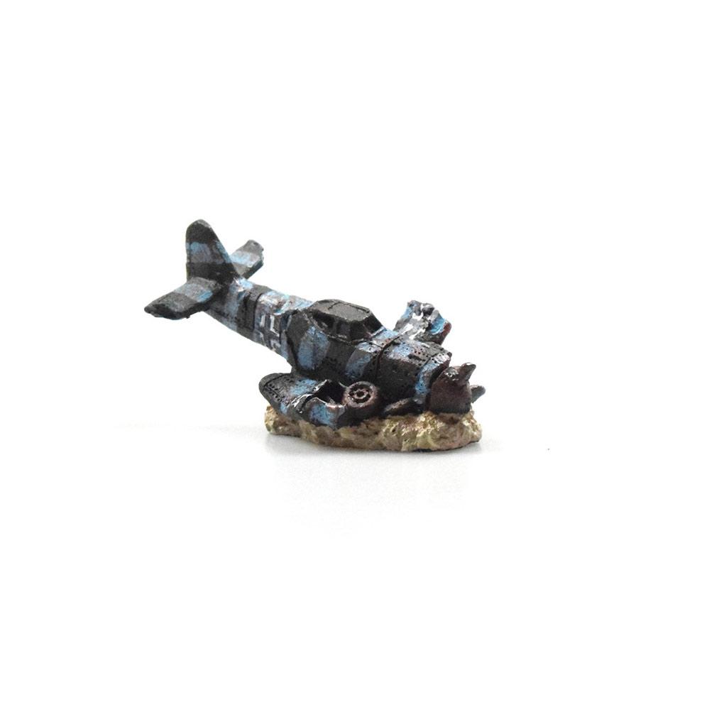 

Landscape Artificial Airplane Wreck Fishtank Aquarium Hideaway Crashed Plane Resin Decoration Ornament Accessory
