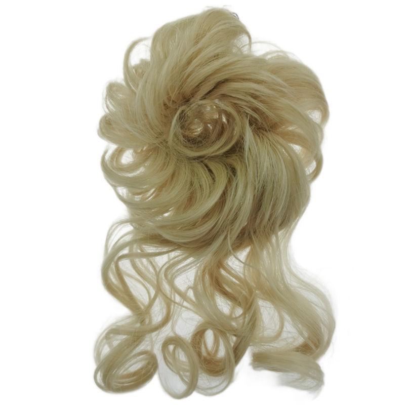 Artificial High-temperature Fiber Fake Hair Circle Fluffy Lazy Hair Bride Braiding Wig Messy Style