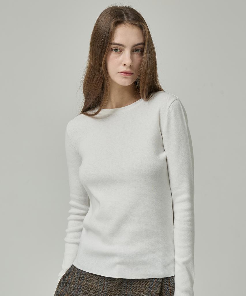 Lapineatteullie Essential Cashmere Knit Top White