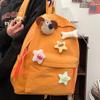 Student schoolbag Japanese and Korean simple cartoon accessories casual backpack fresh and sweet large capacity versatile commuter backpack