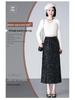 Brand High Waist Slimming Midi Skirt - Spring/Autumn Women's Back Slit Bodycon Style