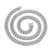 Luxury Heavy Cuban Link Chain Iced Out Rhinestones Triple Lock Stainless Steel Long Necklace Men Hiphop Rapper Jewelry
