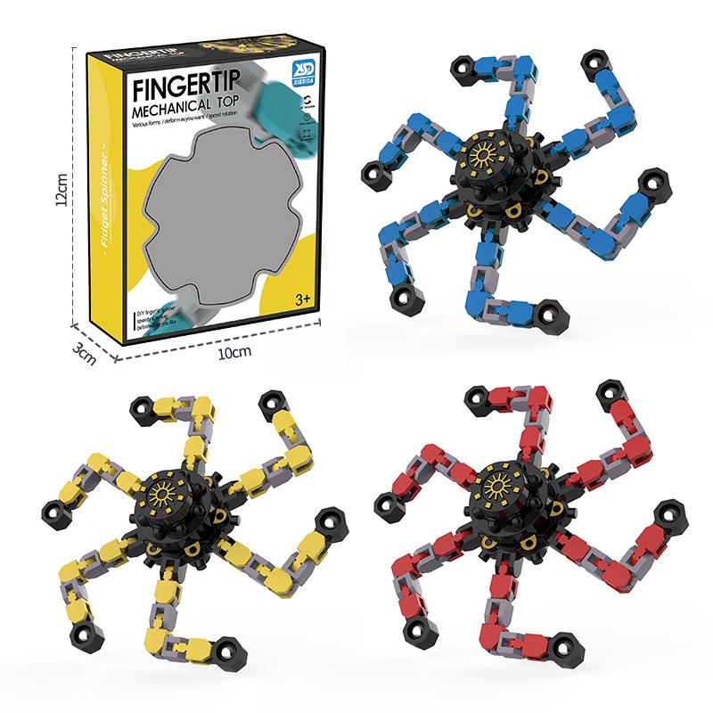 Luminous Decompression Finger Spinner - Mechanical Gyro Toy