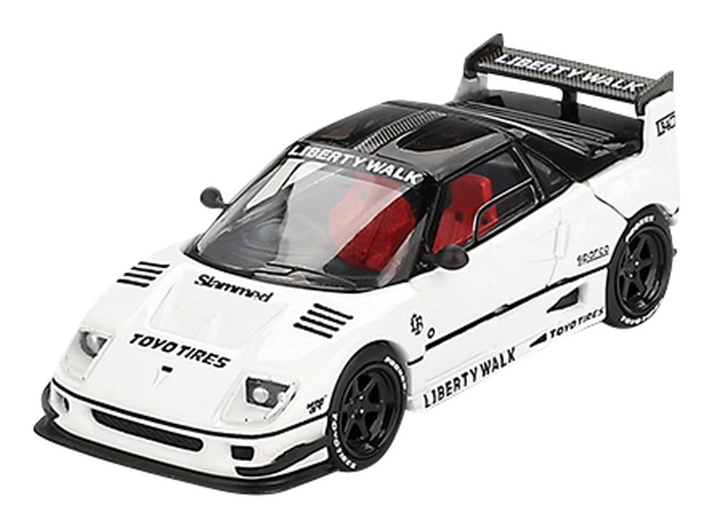 MINI GT Scale Mazda Liberty Walk LB40 Tokyo Auto Salon 2024 White Finished Product 1/64 AZ-1 (Right-Hand Drive) MGT00953-BL