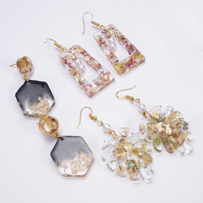 Unealtă DIY Matriță de Silicon pentru Cercei Pandantiv - Matriță pentru Făcut Bijuterii Handmade Compatibilă cu Rășină Epoxidică UV