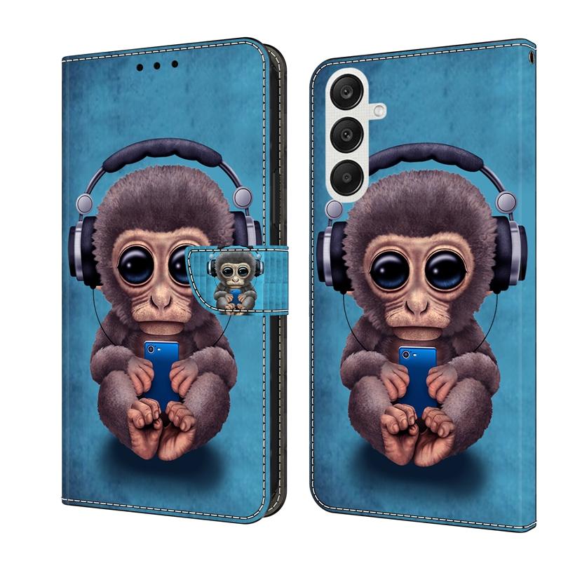 For Samsung A56 5G SM-A566B Case Painted Pattern Wallet Flip Book Cover on For Samsung Galaxy A56 A 56 SM-A566V Phone Case Funda