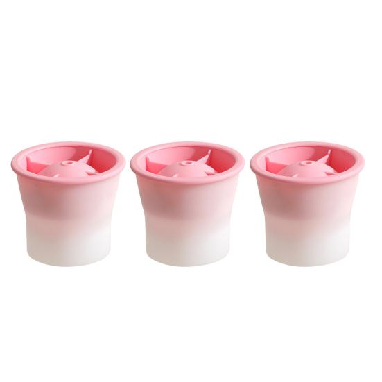 3Pcs Silicone Round Ice Cube Molds with Lids Easy Release Sphere Ice Maker for Whiskey Cocktails Bourbon Slow Melting Spherical Ice Makers for Drinks