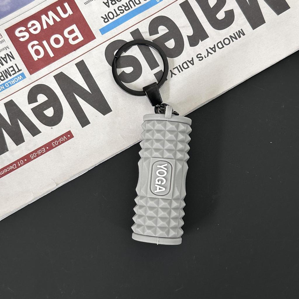 Fitness Series Gummi-Schlüsselanhänger: Hantel- & Kurzhantel-Anhänger für Geschenke