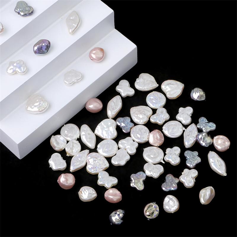 2 buc/pungă, de înaltă calitate, stil baroc, mărgele de perle ABS, brelocuri, pandantiv fluture inimă, pentru cercei, brăţară, bricolaj, bijuterii, accesorii