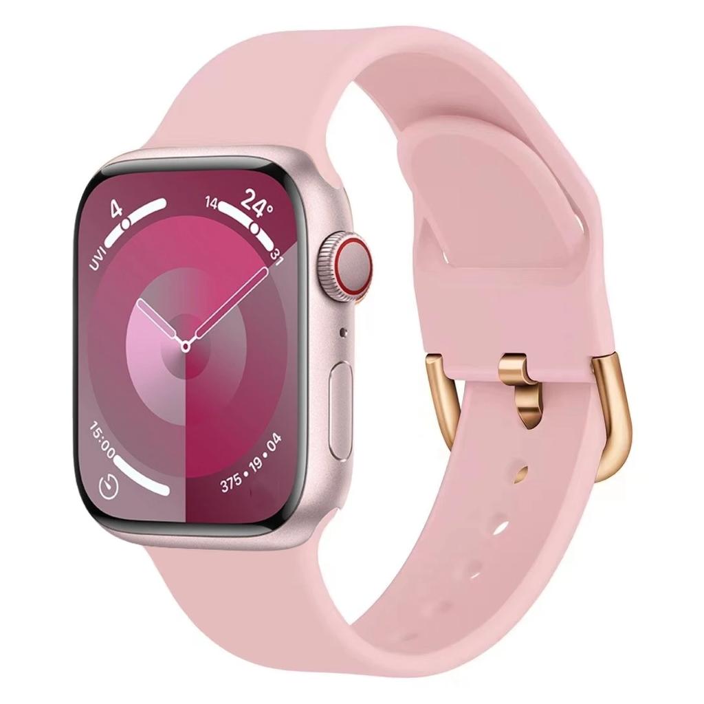 Silicone Strap For Apple Watch Band 11 10 9 8 7 46mm 42mm 45mm 41mm Ultra 3 49mm Sports Bracelet iWatch 6 5 4 SE 44mm 40mm Belt