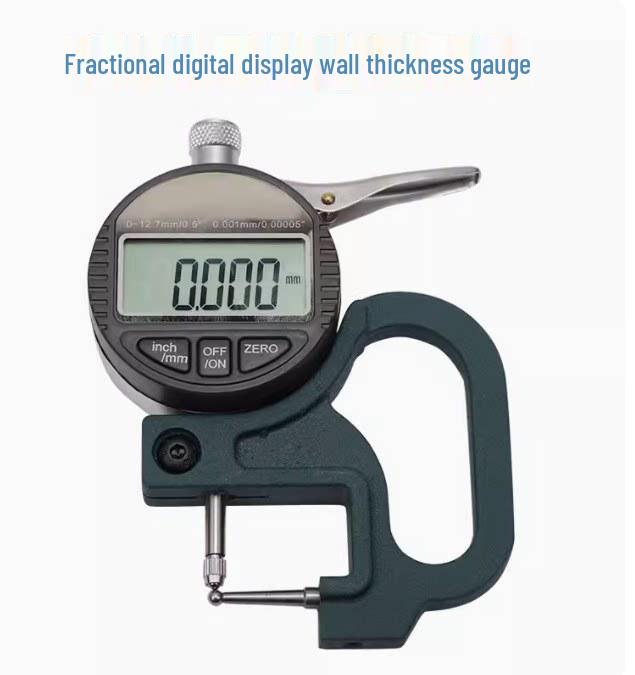 Digital Thickness Gauge for Pipe, Paper, Film, Fabric, Tape, Leather - Large Span Desktop Meter
