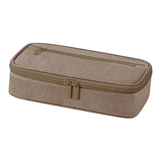 Organized Pen Storage Multi-compartment Pencil Case, Large Capacity Durable Stationery Organizer Functional Classroom Accessory Compact Wear-resistant