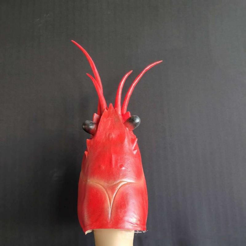 Lobster Mask Latex Headgear Cosplay Prop Halloween Kids Party Dress Up
