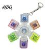 Mechanical Click Keyboard LED Light-up Fidget Spinner Toy Decompression Button Finger Clicker Glowing 2/3/4/5/6-Keys Keychain Stress Relief
