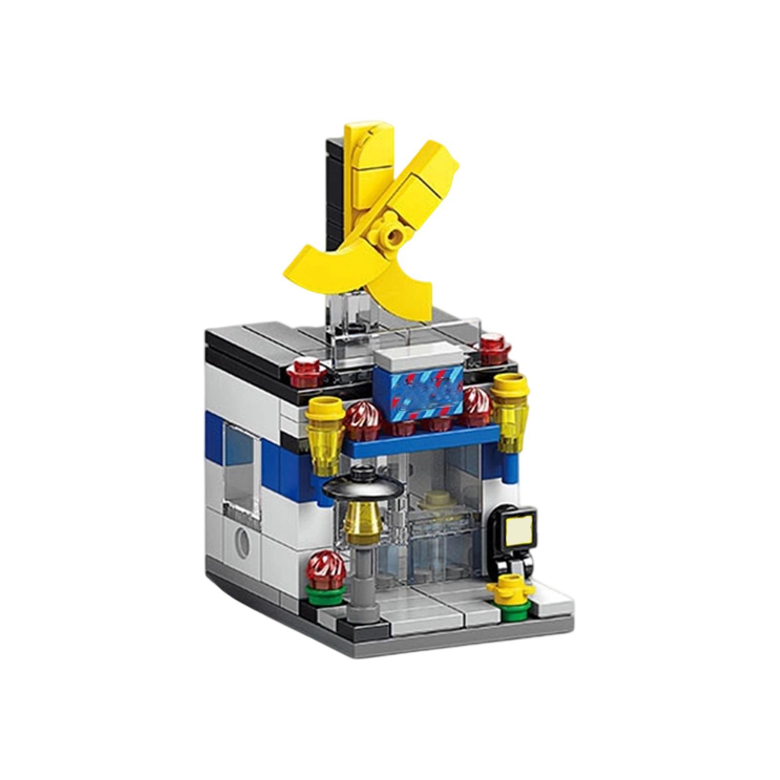 

Детский маленький конструктор «Улица», модели городских зданий, совместимые с пазловой сборкой, игрушки для мальчиков и девочек One Size