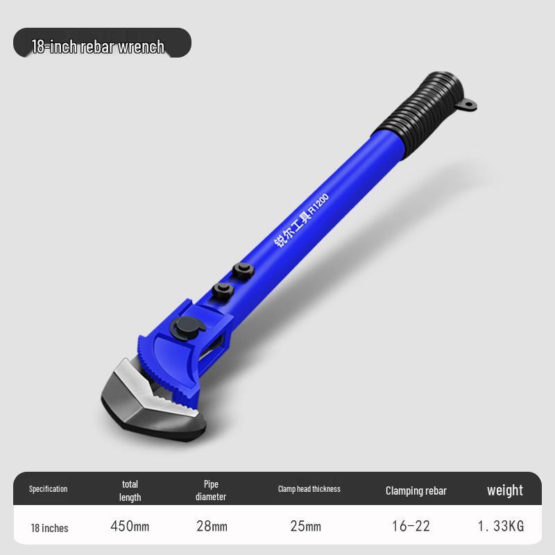 

Universal Quick Rebar Sleeve Connector & Torque Pipe Wrench Threading Tool