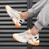 2024 Cheap Hot Selling Men Outdoor Sneakers Trendy Orange Men's Casual Shoes Comfortable Breathable Mesh Platform Shoes For Man