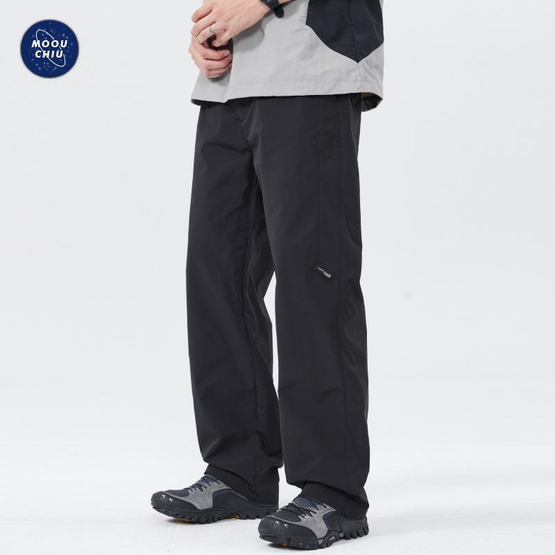 Muqiu Men's Summer Outdoor Three-Proof Loose Straight Pants