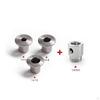 Kit de 4 Manches Guide de Perçage moletées Réductrices Usinées en Métal pour