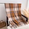  New Fashion Luxury Plaid Winter Warm Women Scarf Cashmere Shawls Thick Neckerchief Hijab Wraps Pashmina Foulard