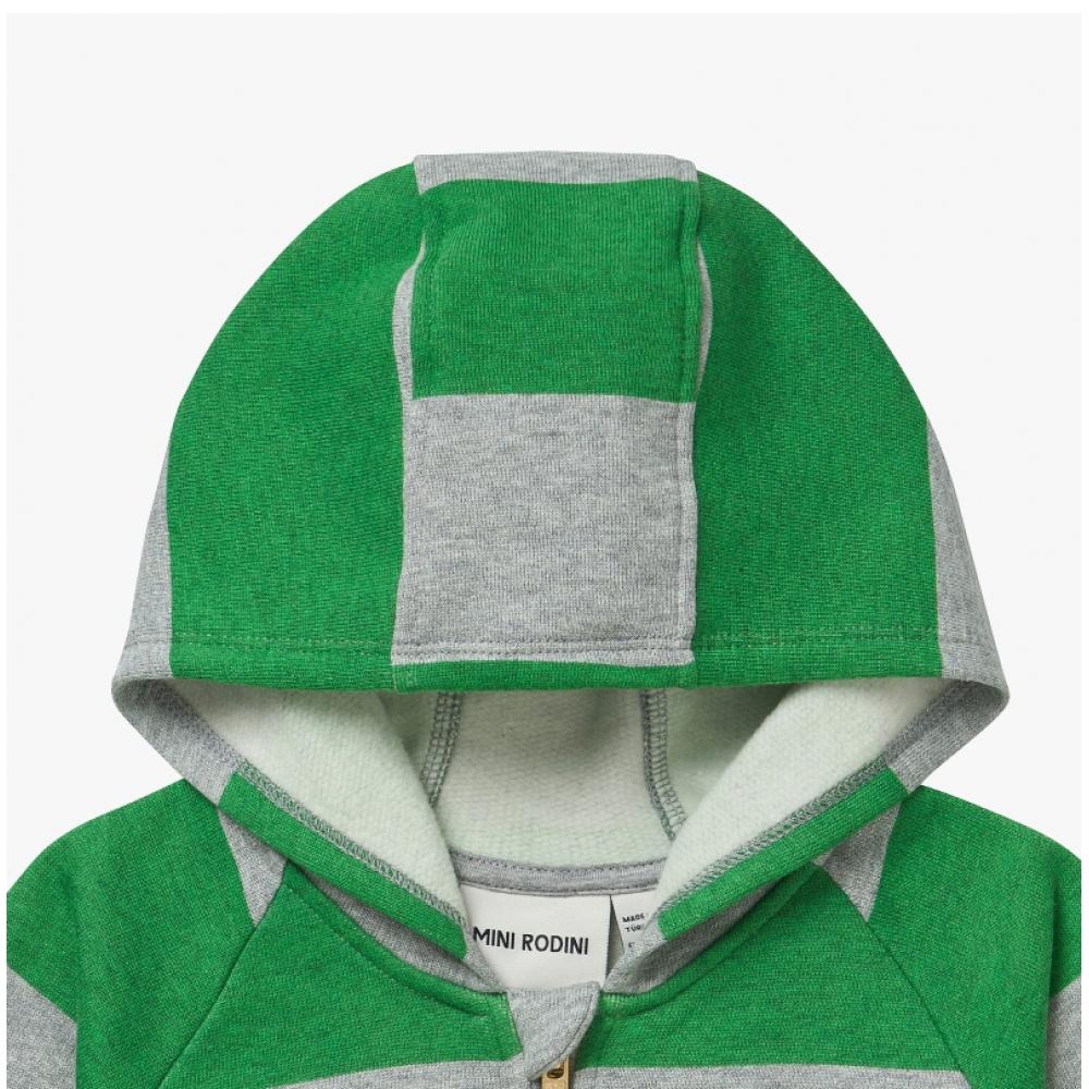 Mini Rodini 2372014375 Randig Zip Hoodie Randig Barn Hoodie Med Dragkedja