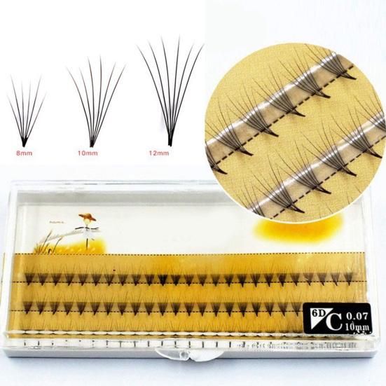 57 Pcs Individual FALSE Eye Lashes 8 10 12mm Black Eyelashes Extension Cluster