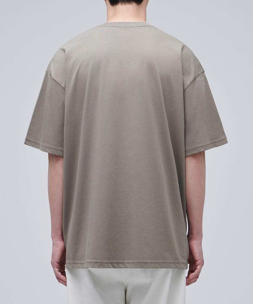 MUSINSA STANDARD [Cooltandard] Oversized Crew Neck T-Shirt [Dusty Beige]